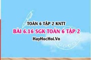 Bài 6.16 SGK Toán 6 tập 2 Kết nối tri thức